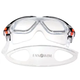 Очки-маска для плавания FanSwim T19 чёрно-серый