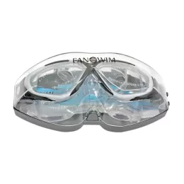 Очки-маска для плавания FanSwim T19 чёрно-белый