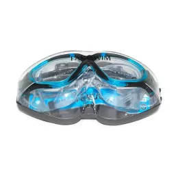 Очки-маска для плавания FanSwim T19 чёрно-голубой