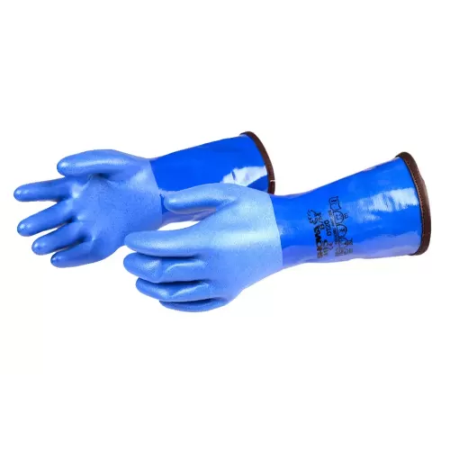 Перчатки сухие Si-Tech Blue PVC Glove B с утеплителем